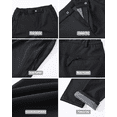 thumbnail image 6 of Taigaofy Men's Winter Fleece Lined Hiking Pants With Zip Pockets Waterproof Quick-Dry Travel Fishing Work Outdoor Pants Black L, 6 of 8
