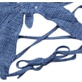 thumbnail image 7 of Women's Sexy Crochet Cropped Top Halter Neck Butterfly Knitted Bandage Strap Top Camisole Beach Bikini Bra, 7 of 7