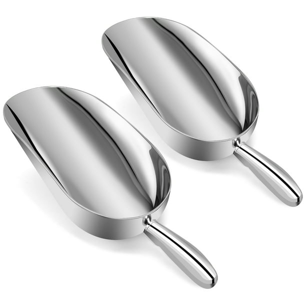 Stainless Steel Ice Scoop 6 OZ, Metal Ice Scooper For Ice Maker - Foto 6