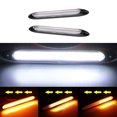 thumbnail image 1 of universal led luz de señal de giro 2 pcs/set auto faro tira secuencial coche drl luz diurna de funcionamiento huangjie unisex, 1 of 2