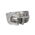 thumbnail image 2 of Snap On Western Cowgirl Alligator Rhinestone Cross Leather Belt, 2 of 2