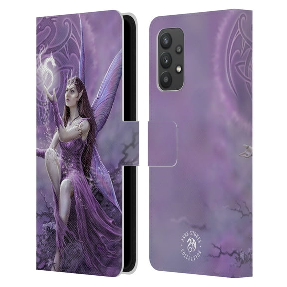 Head Case Designs Officially Licensed Anne Stokes Fairies Celtic Leather Book Wallet Case Cover Compatible with Samsung Galaxy A32 5G / M32 5G (2021)