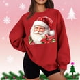 thumbnail image 5 of Birdeem Chandail en Molleton de Noël à Col Rond en Polaire Fine pour Femmes, Manches Longues, Coupe Ample, Chandails en Molleton de Noël pour Femmes, Hauts de Noël pour Femmes, 5 of 5
