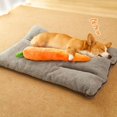 thumbnail image 3 of Pet Sleeping Cushion Dog Toy Carrot Shape Pet Plush Toy with Sound Bite-resistant Soft Comfortable Dog Sleeping Cushion Pet Supplies, 3 of 10
