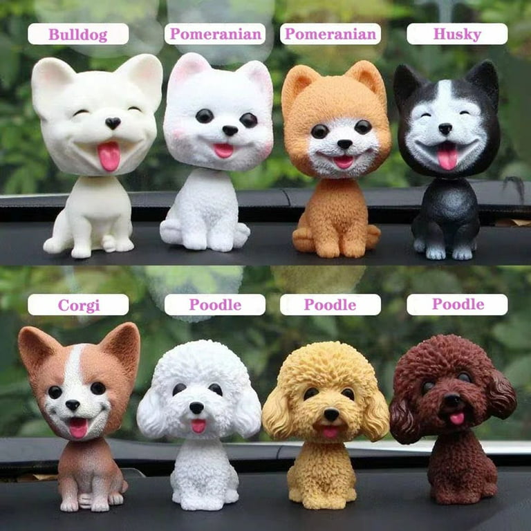1Pcs Cute Puppy Dashboard Decoration Simulation Dog Car Decoration Tabletop  Nodding Puppy Toys Car Ornaments Shaking Head Dog Bobblehead Dog YELLOW  POMERANIAN 