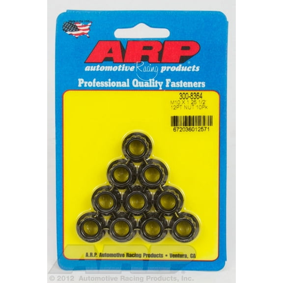 10mm x 1.25 12pt. Nuts (10)