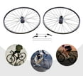 thumbnail image 2 of 29 Inch Wheelset, Mountain Bike Wheelse, Aluminium Alloy Quick Release Front Rear Black Bike Suitable 7-12 Speed Cassette, Rim Double 6-Hole Disc Brake MTB Wheelset, 2 of 9