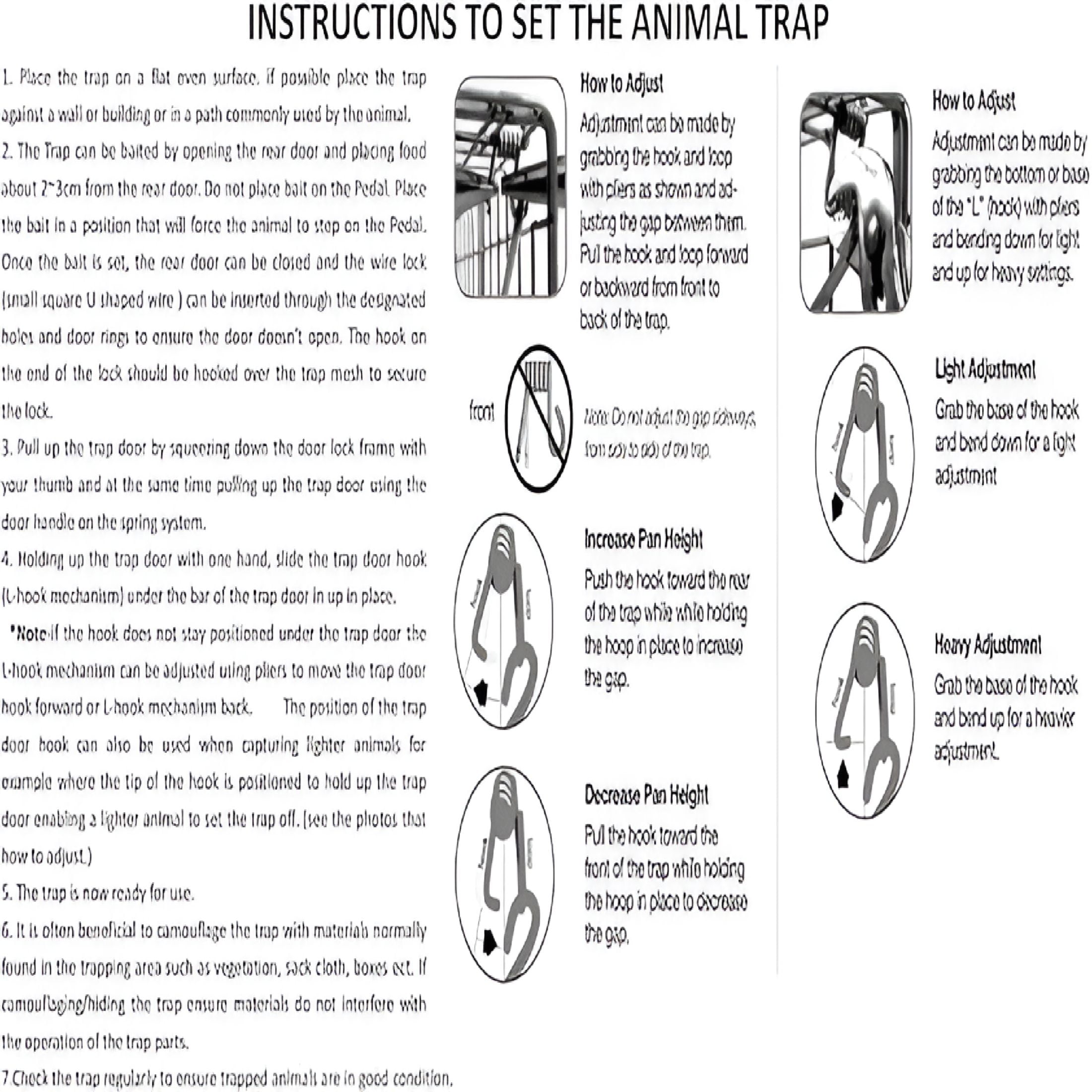 ACDANC 2026 New Mousetrap 24Inch Foldable Humane Live Animal Trap Cage for Squirrel,Rat,Bunny,Mink No-Kill Bait Trapping Kit Catch and Release