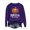Purple, variant on Raeneomay Long Sleeve Shirts for Women 's Round Neck Fall Printed Printed Hoodie Top