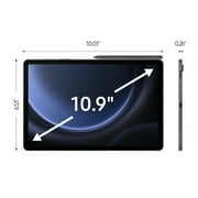 Samsung Galaxy Tab S9 FE 10.9 Widescreen Tablet with S Pen, 256GB, Android13, Gray