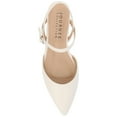 thumbnail image 5 of Journee Women's Martine SuperNatural Shades Wide Width Buckle Pointed Toe Flats, 5 of 10
