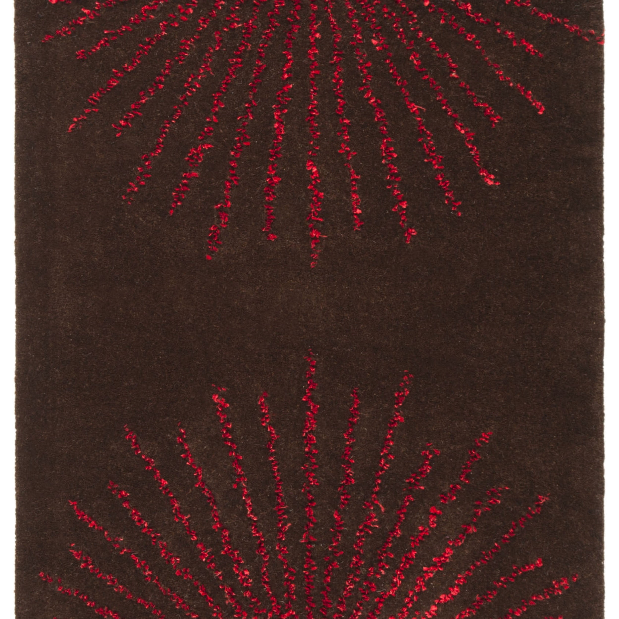 SAFAVIEH Soho Michelle Geometric Runner Rug, Brown/Red, 2'6" x 8'