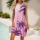 thumbnail image 1 of WILLBEST Vestidos Floreados Para Mujer Vestido Playero Elegante De Verano De Color Liso A La Moda Para Mujer, Largo Medio, Cuello Redondo, Sin Mangas 1914, 1 of 4