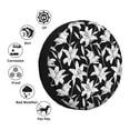 thumbnail image 4 of Fotbe Lilies Flowers Funda de Llanta de Repuesto con Estampado, Engrosada, Ajuste Universal para Jeep, Remolque, RV, SUV, Camión-17 inch, 4 of 6