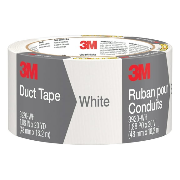 3M White Duct Tape 3920-WH, 1.88 in x 20 yd (48 mm x 18,2 m)