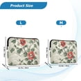 thumbnail image 4 of FORMRS 15-15.6 inch Laptop Sleeve Case Soft Carrying Quilted Computer Bag Cover, Red Floral Pattern, 4 of 7