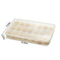 thumbnail image 3 of Fiudx Liquidación de ofertas flash Caja de almacenamiento de alimentos compartimentada para refrigerador con tapa Caja de plástico para albóndigas de grado alimenticio Caja para congelador de gran ca, 3 of 7