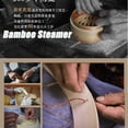 thumbnail image 6 of Multiple Sizes Cooking Tools Dumpling Bao Bun Basket with Lid Steam Pot Bamboo Steamer 2 Tiers 25.5CM, 6 of 8
