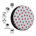 thumbnail image 3 of Bingfone Hand Drawn Strawberry Spare Tire Cover Weatherproof Universal Wheel Protectors for RV Camper Travel Trailer SUV Truck-17 inch, 3 of 8