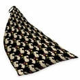 thumbnail image 2 of Bunny Lounger Chair Bag, Eastern Concept Pattern with Beige Silhouette Rabbits Holding Flowers, High Capacity Storage with Handle Container, Lounger Size, Dark Grey and Multicolor, by Ambesonne, 2 of 5