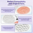 thumbnail image 3 of 12 Pack S8001 S8201 S8000 S7001 Steam and Scrub Mop Pads for Shark S8001 S8201 S8000 S7001 S7201 S7005 S7000AMZ S7000 S7001TGT S7020 Steam & Scrub Steam Mop, Multicolor, 3 of 7
