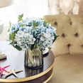 thumbnail image 4 of Visland 4PCS Artificial Fake Flowers Plants Silk Hydrangea Arrangements Wedding Bouquets Decorations Plastic Floral Home Kitchen Garden Party Festival Bar DIY, 4 of 4