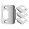 thumbnail image 1 of DEEPCRAFF Ensemble de 4 Plaques de Frappe en Acier Inoxydable Robustes pour Renforcement de Porte de Garage et Remplissage de Trous, 1 of 6