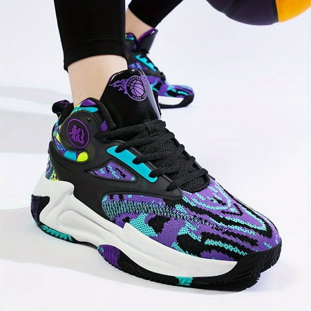 

Men s Shock-Absorbing Basketball Shoes Durable Non-Slip Athletic Shoes For Youth Teenager