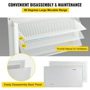 SKYSHALO Flood Vent, 8 Height x 16 Width x 2 Depth Foundation Flood Vent,to Reduce Foundation Damage and Flood Risk, White, Wall Mounted, for Crawl Spaces, Garages & Full Height Enclosures