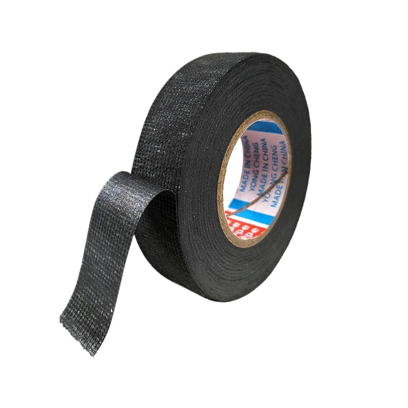 Lindmeyers Heat-Resistant Adhesive Tapes Flame-Retardant Cloth Sticky Fabric, Black