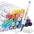 thumbnail image 1 of Juego de rotuladores con alcohol Ohuhu Supreme Brush & Chisel de 36 colores, 1 of 9