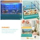 thumbnail image 2 of EeaseMX 1 juego de juguetes de simulación de pecera, juguetes de pesca magnéticos para niños, divertidos y realistas, acuario pequeño., 2 of 8