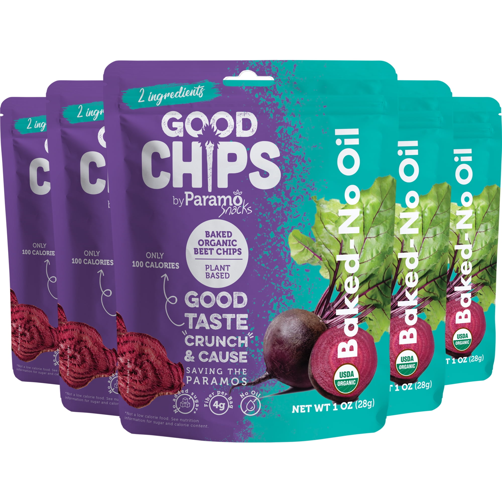 Good Chips by Paramo Snacks Baked Organic Beet Chips 6 Pack