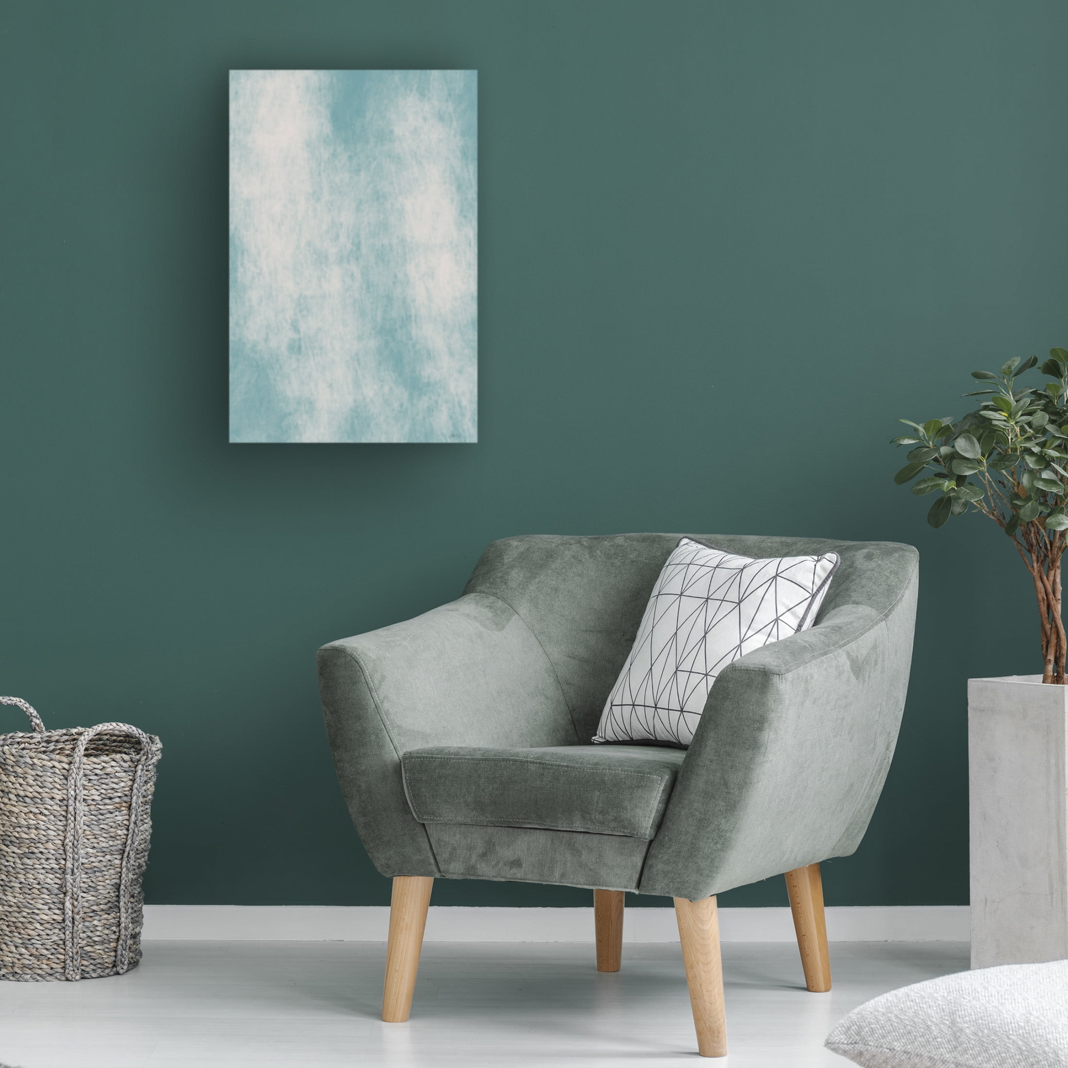 Canvas Wall Art - Pictufy Studio Ii 'Abstract Sea' Wall Art for Living Room, Bedroom, or Office Décor by Trademark Fine Art - 30 x 47 Inches