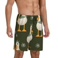 thumbnail image 2 of Rateoe Mallard Ducks Wild Birds Print Men's Lounge Shorts – Soft & Breathable Pajama Bottoms with Pockets, Elastic Waistband, Lightweight Sleepwear for Nightwear & Loungewear-X-Large, 2 of 6