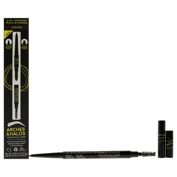 Maquillaje Lápiz y polvo definidor de cejas Arches and Halos 2 en 1 Auburn 0.017 oz