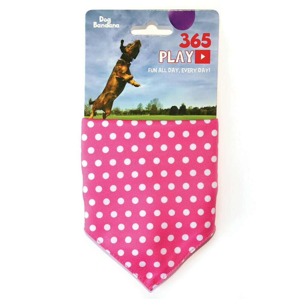 Pink Camouflaged Over the Collar Dog Bandana That Slips onto Their Existing Collar Size Medium 