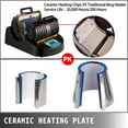 thumbnail image 6 of VEVOR 11oz Cup Heat Press 1300w Mug Press Black Heat Press Bottle Multifunctional Cup Mug Sublimation Heat Press Machine Mug Press for Transferring Pictures with , 280mmm Mugs Heating Accessories, 6 of 9