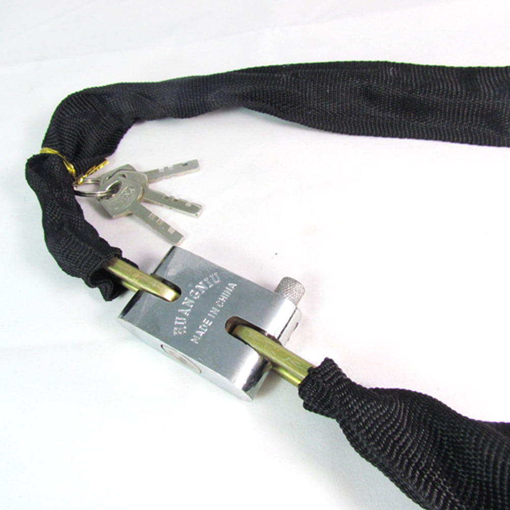 Long Chain Bike Lock Heavy Duty Anti-Theft Bicycle Lock Bike Chain Lock with 3 Keys for Bicycle Motobike Gate