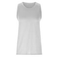 thumbnail image 4 of Summer Tank Tops Dgankt Women's Sleeveless Summer Casual Tops Round Neck Solid Sleeveless Vest Tops, 4 of 6