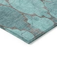 thumbnail image 3 of Addison Rugs Chantille Indoor/Outdoor Transitional Damask Teal Machine Washable Rectangle Rug, 5' x 7'6", 3 of 7
