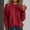 RD1, variant on Women's Solid Color Pullover Sweater with Loose Fit Round Neck, Knit Top Featuring Sequins for Casual Wear, Versatile Long Sleeve Blouse for Daily Use