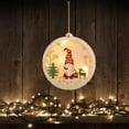 thumbnail image 5 of Christmas Decorations, LED Hanging Ornaments, DIY Handmade Wooden Christmas Tree Snowman Reindeer Pendants, Glowing Ambiance Lights, Easy Assembly Holiday Wall Hanging Home Decor, 5 of 8