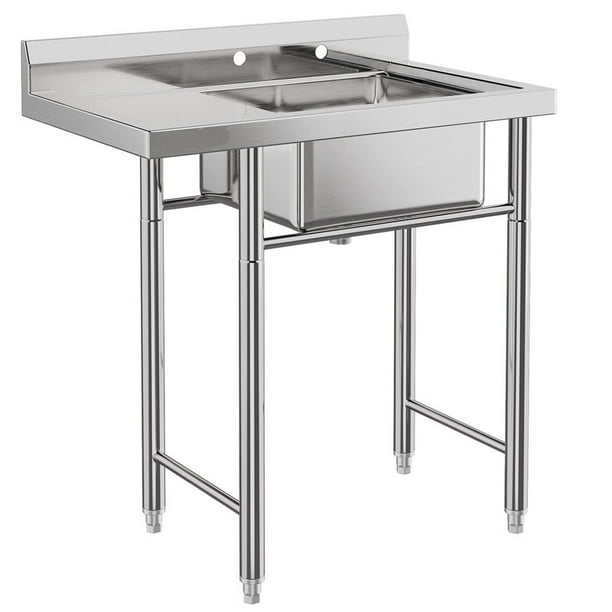 Soonbuy Utility Sink/Stainless Steel Sink/Outdoor Sink/Camping Sink