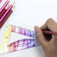 thumbnail image 3 of 4Pcs Soft Ruler Set Flexible Bendable Geometry Rulers Inch & CM, 3 of 3
