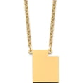 thumbnail image 1 of Ss/Gold Plated Sterling Silver/Gold-Plated Utah State Necklace Made In United States xna706gp-ut, 1 of 5