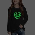 thumbnail image 5 of Glow in the Dark Pumpkin Face Sweatshirt for Girls Halloween Graphic Crewneck Long Sleeve Pullover Shirt for Kids Trick or Treat Party School and Casual Fall Wear, 5 of 10