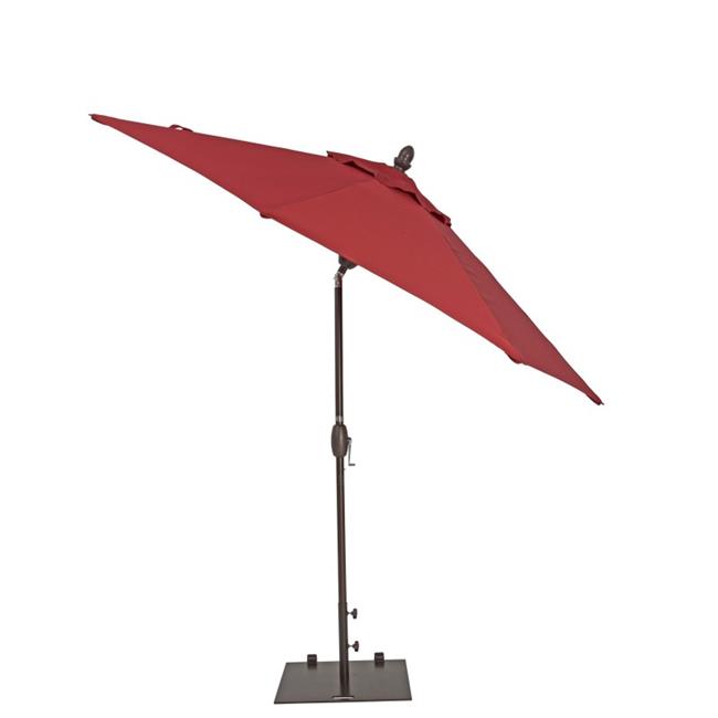 Jewett Cameron Uam098pjr 9 Ft True Shade Plus Market Umbrella With Push Button Tilt 44 Jockey Red Walmart Canada