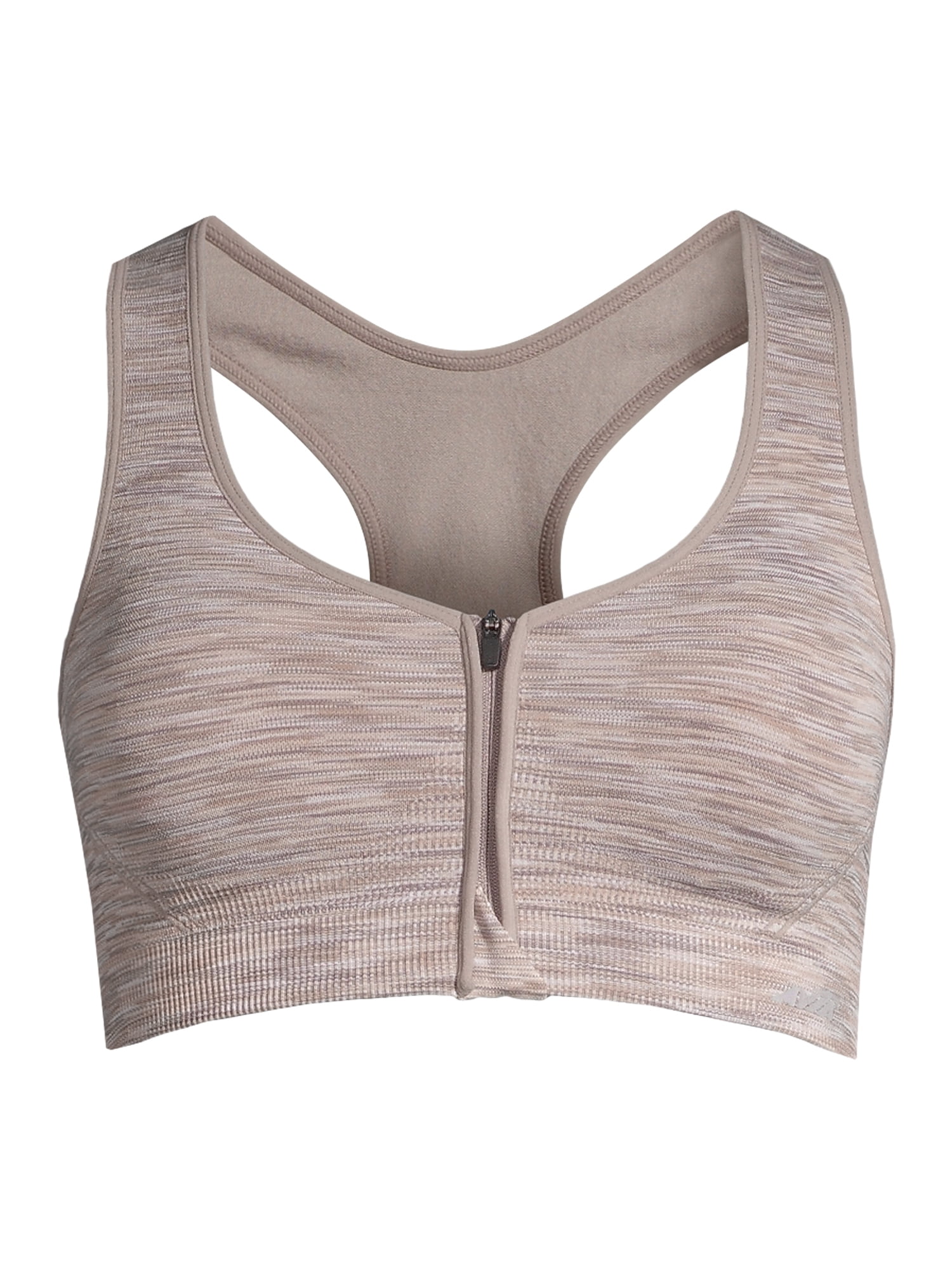 avia seamless zip front bra