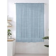 thumbnail image 2 of Sheer Curtains 72 Inches Long, Vintage Sky Blue Semi Sheer Curtains Light Filtering Window Treatment, Farmhouse Retro Solid Color Linen Texture Privacy Voile Drapes for Living Room 52x72 Inch, 2 of 7